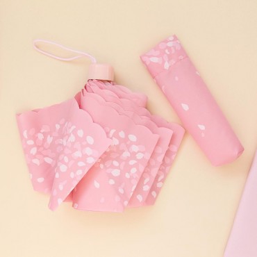 DAISO - Cherry Blossom Foldable Umbrella 櫻花摺疊雨傘