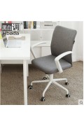 SaIl - 黑白調 現代簡約麻布電腦椅 HDNY108