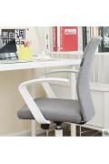 SaIl - 黑白調 現代簡約麻布電腦椅 HDNY108