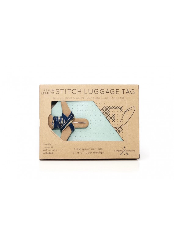 Chasing Threads - Stitch Leather Luggage Tags 真皮可繍行李掛牌 加送一個彩虹繡線