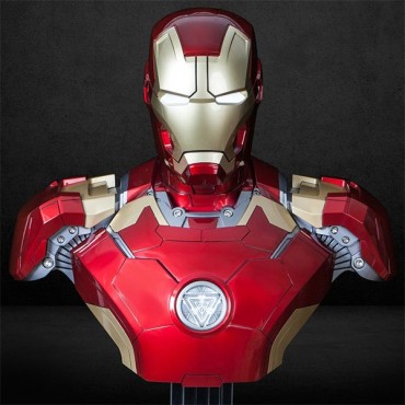 (貨期15天) Iron Man Mark43 BUST 1:1 半身胸像 藍牙喇叭 HI-FI System