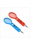 DOBE - 網球拍 JoyCon 控制器握把 (兩個裝) for Nintendo Switch - 紅色 & 藍色 TNS-1843