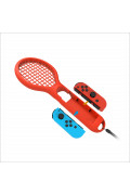 DOBE - 網球拍 JoyCon 控制器握把 (兩個裝) for Nintendo Switch - 紅色 & 藍色 TNS-1843