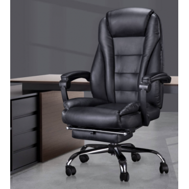 黑白調 - 雙層加厚老闆椅電腦椅