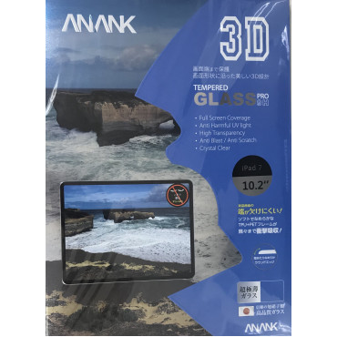 ANANK - 日本 3D抗衝擊 9H 防偷窺玻璃貼 (全屏黑邊) For iPad 10.2 10.2吋