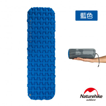 Naturehike FC-10輕量級便攜菱紋單人加厚睡墊 防潮墊 標準款 藍色