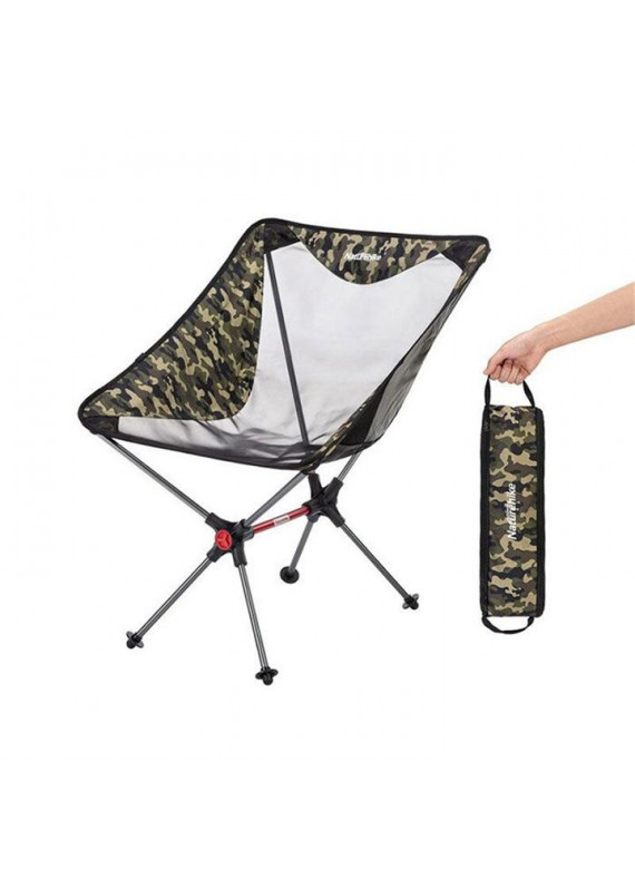 Naturehike - 新款大網面散熱 戶外便攜休閒 鋁合金摺疊月亮椅 附收納包