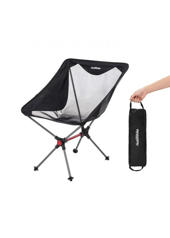 Naturehike - 新款大網面散熱 戶外便攜休閒 鋁合金摺疊月亮椅 附收納包