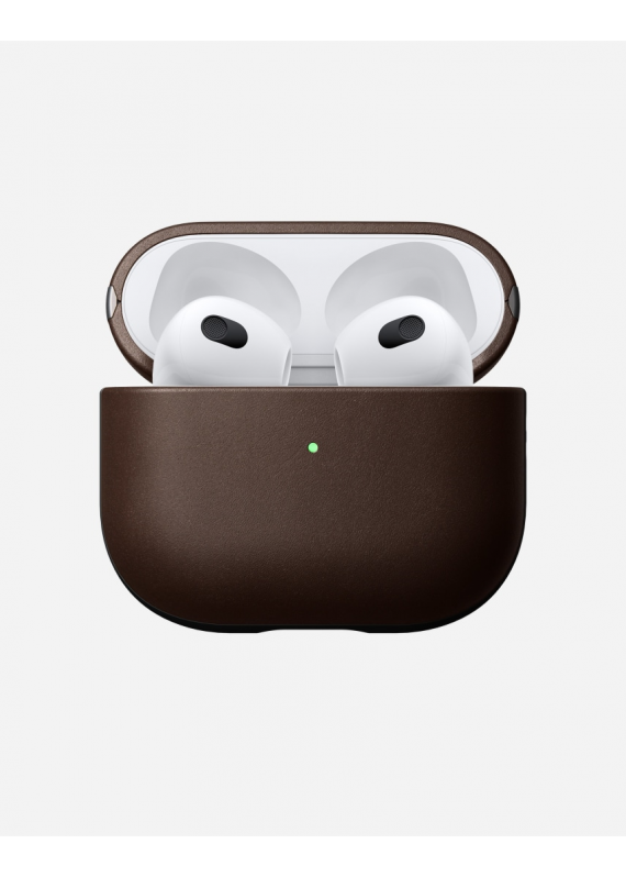 Modern Leather Case AirPods (3rd generation)-Brown