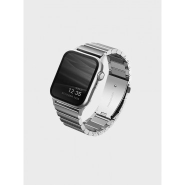 Strova 系列 Apple Watch 304不鏽鋼錶鏈帶 45/44/42mm - (銀色)