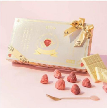 悟櫻堂 - 日本白朱古力草莓禮盒 90g|日本熱賣|新年及情人節送禮首選