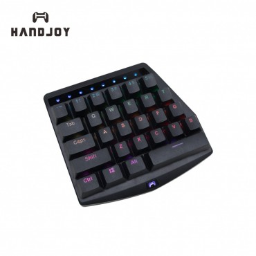 Handjoy K1 藍牙RGB彩光機械鍵盤【28 鍵 茶軸】for Android/IOS Gaming Keypad 