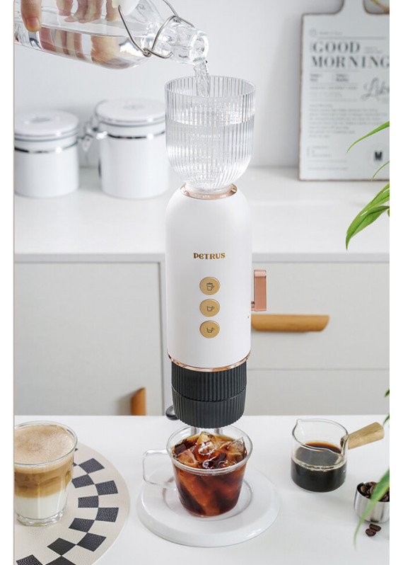 Petrus - 沖製‧在家自製‧自動‧垂直壓萃取‧組裝式‧便攜式直立膠囊咖啡機 (PES10)