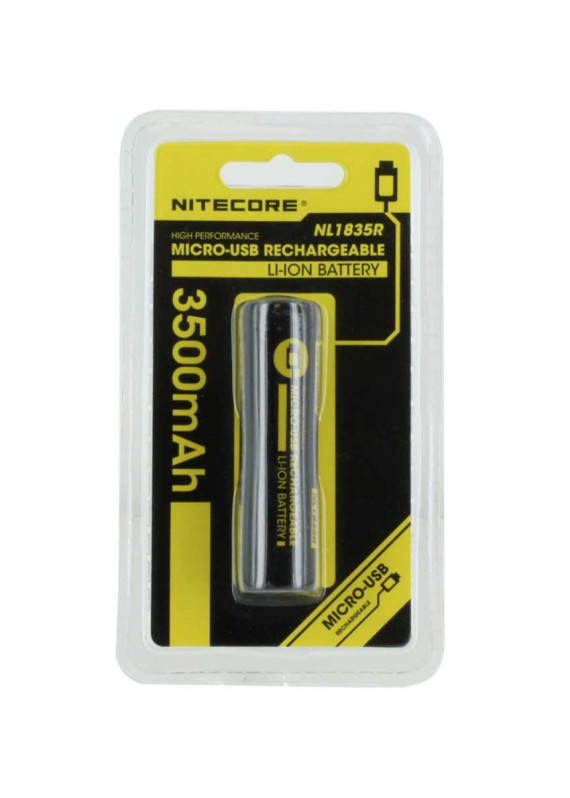 Nitecore - NL1835R 18650 充電式 鋰電池 內置USB充電接口, 3500mAh