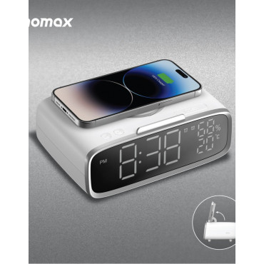 MOMAX Q.Clock5 無線充電電子鬧鐘 QC5W